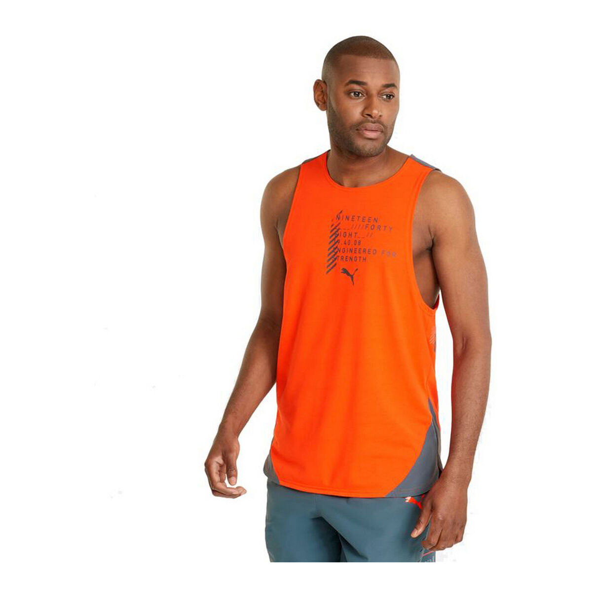 T-shirt med kortärm Herr Puma Train Everfresh Tank Orange - 3