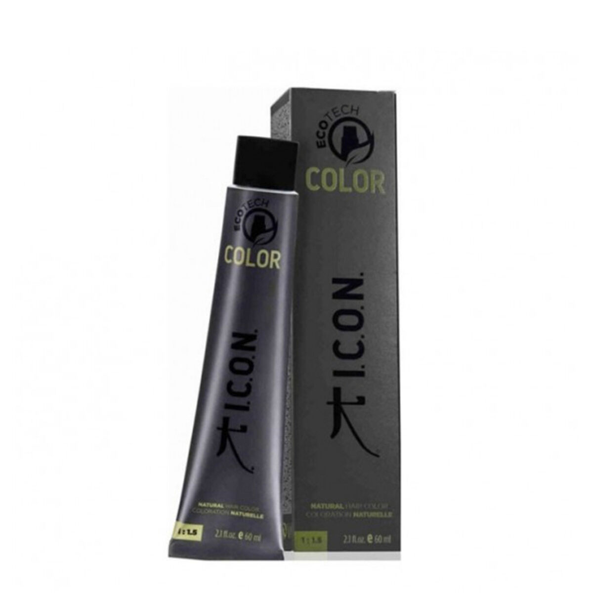 Permanent hårfäg - creme I.c.o.n. Ecotech Color Nº 1.0 Black 60 ml