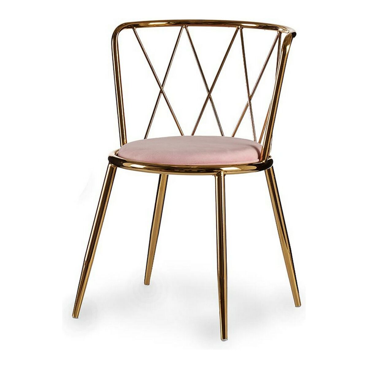 Stol Gyllene Rosa Romb 50,5 x 73 x 51 cm - 5