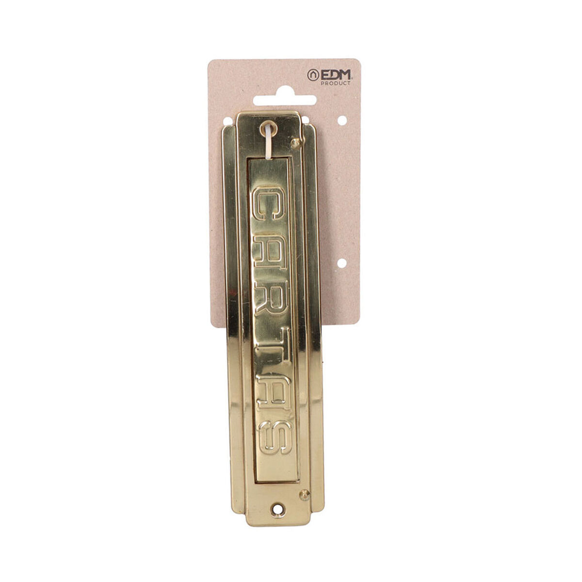 Brevlådeplaketter EDM 85577 Gyllene Polerad mässing 22 x 5 cm - 3