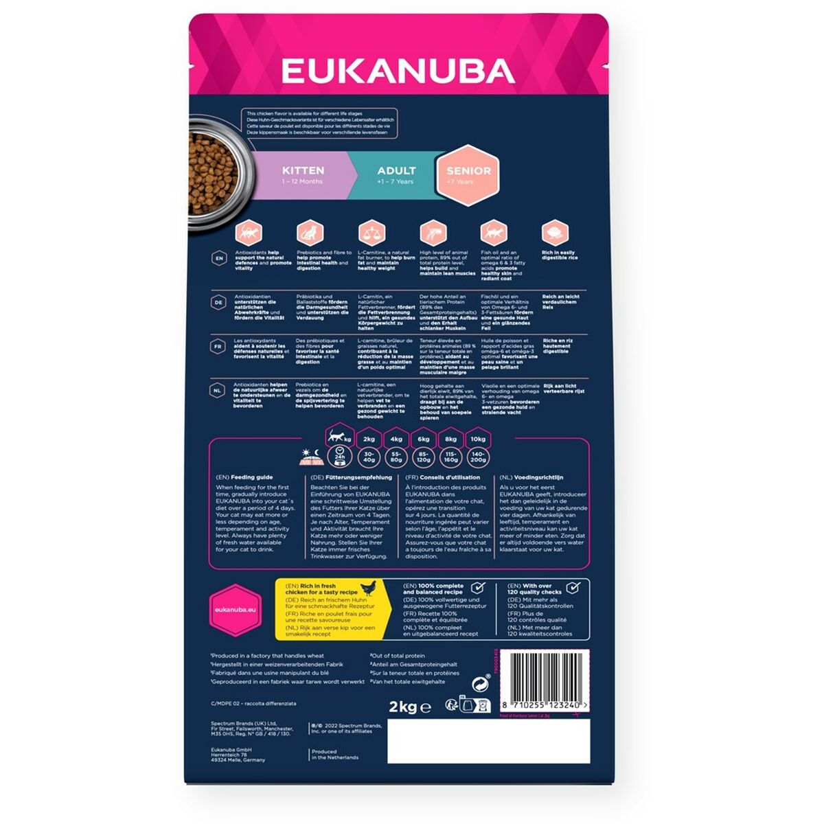 Kattmat Eukanuba Senior Chicken Kyckling 2 Kg - 2
