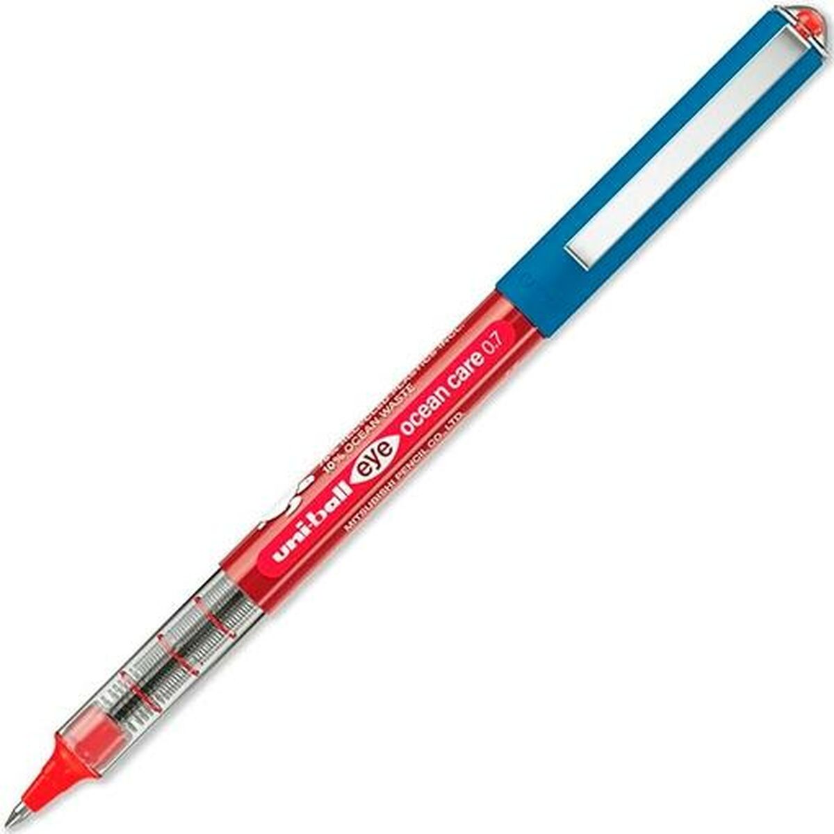 Penna för flytande bläck Uni-Ball ROLLERBALL EYE OCEAN CARE 0,7 mm Röd (12 antal) - 2