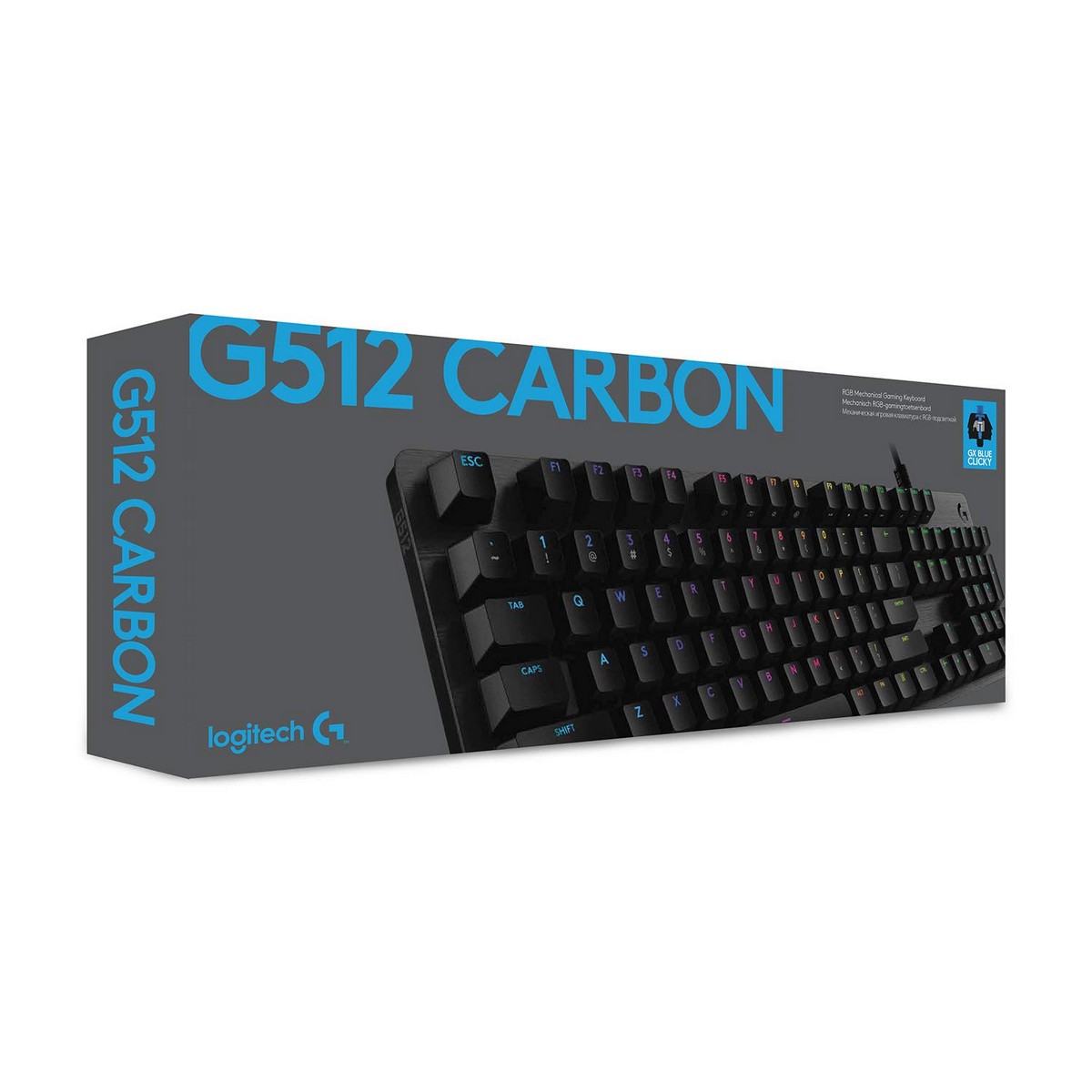 Tangentbord Logitech Lightsync G512 Gaming Svart Belysning RGB AZERTY - 8