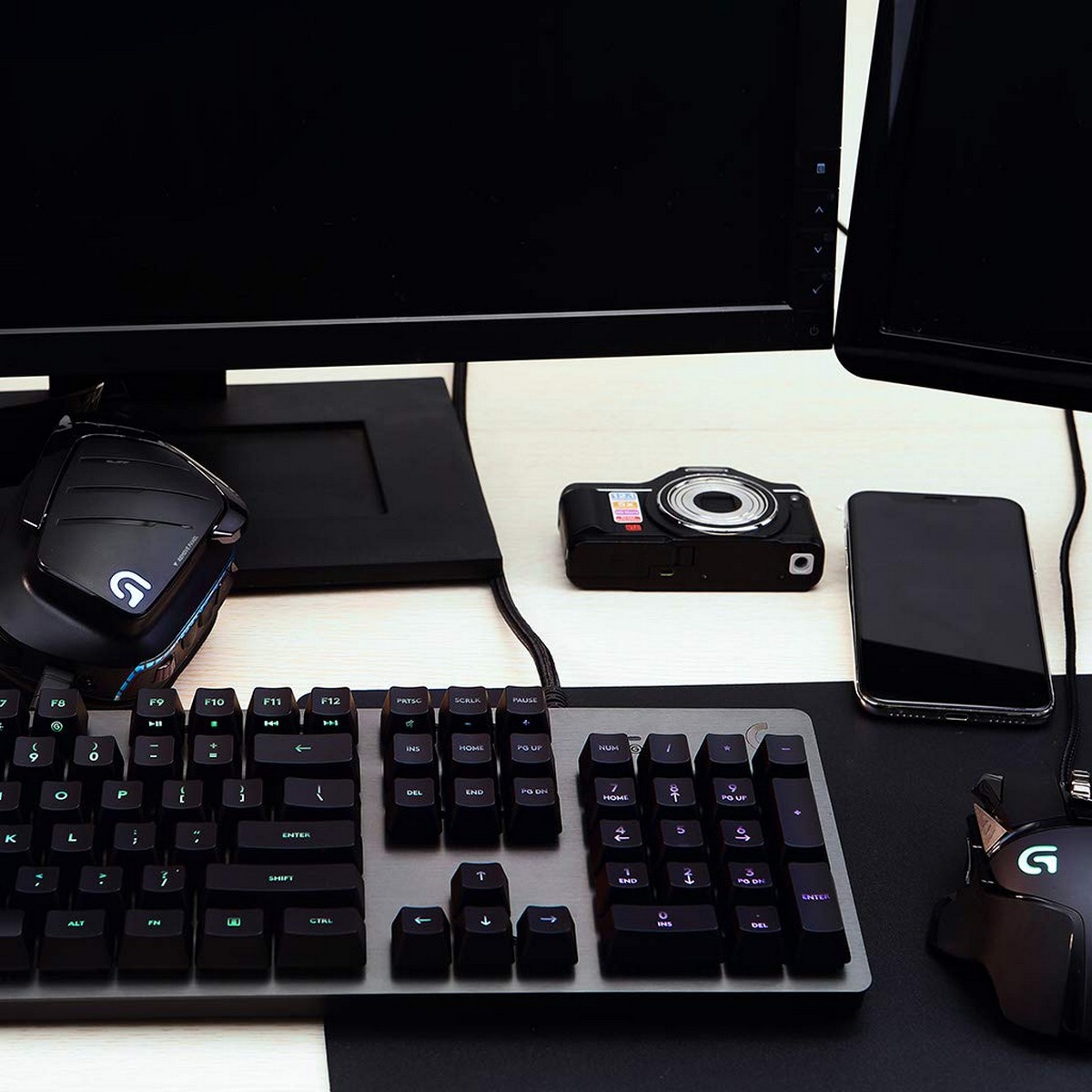 Tangentbord Logitech Lightsync G512 Gaming Svart Belysning RGB AZERTY - 5