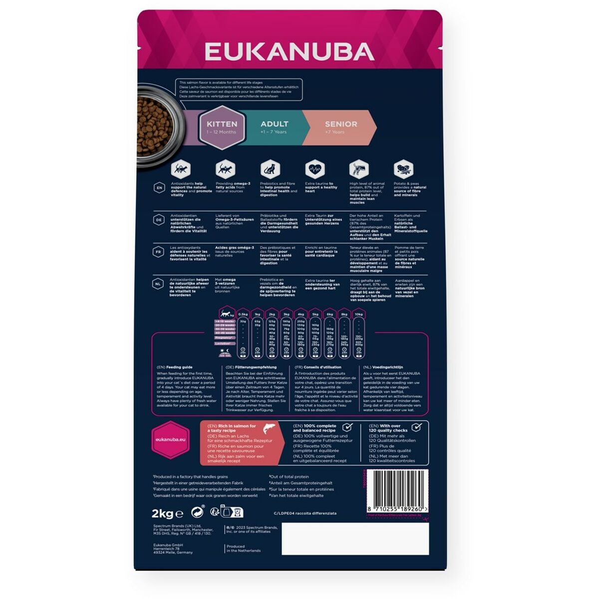 Kattmat Eukanuba Grain Free Kitten Salmon Fisk 2 Kg - 2