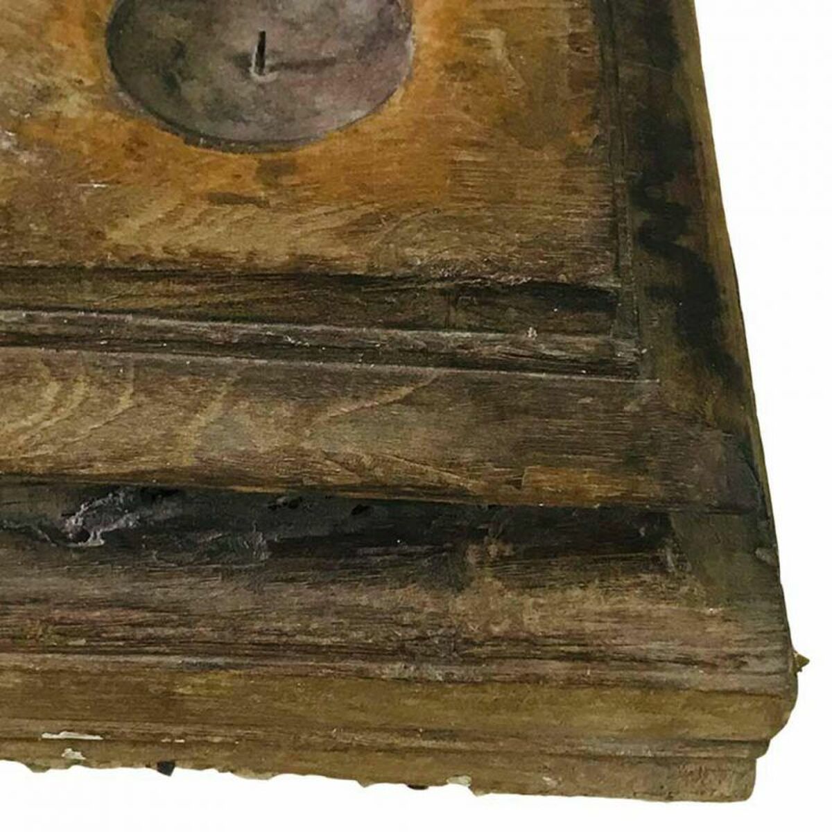Ljusstake Alexandra House Living Återvunnet Trä 25 x 14 x 25 cm - 2