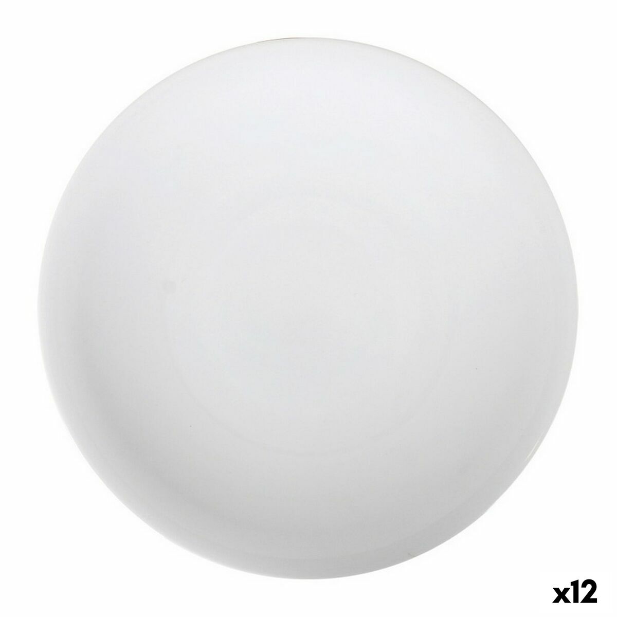 Platt skål La Mediterránea Marina Porslin Vit (12 antal) (Ø 25 cm)