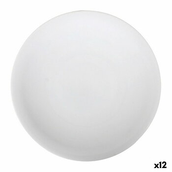 Platt skål La Mediterránea Marina Porslin Vit (12 antal) (Ø 25 cm)