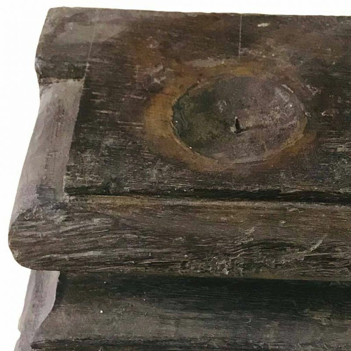 Ljusstake Alexandra House Living Återvunnet Trä 20 x 22 x 27 cm - 2