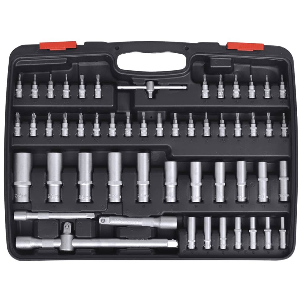 Spärrsats 193 delar 1/4" & 3/8" & 1/2" med spärrnyckel - 4