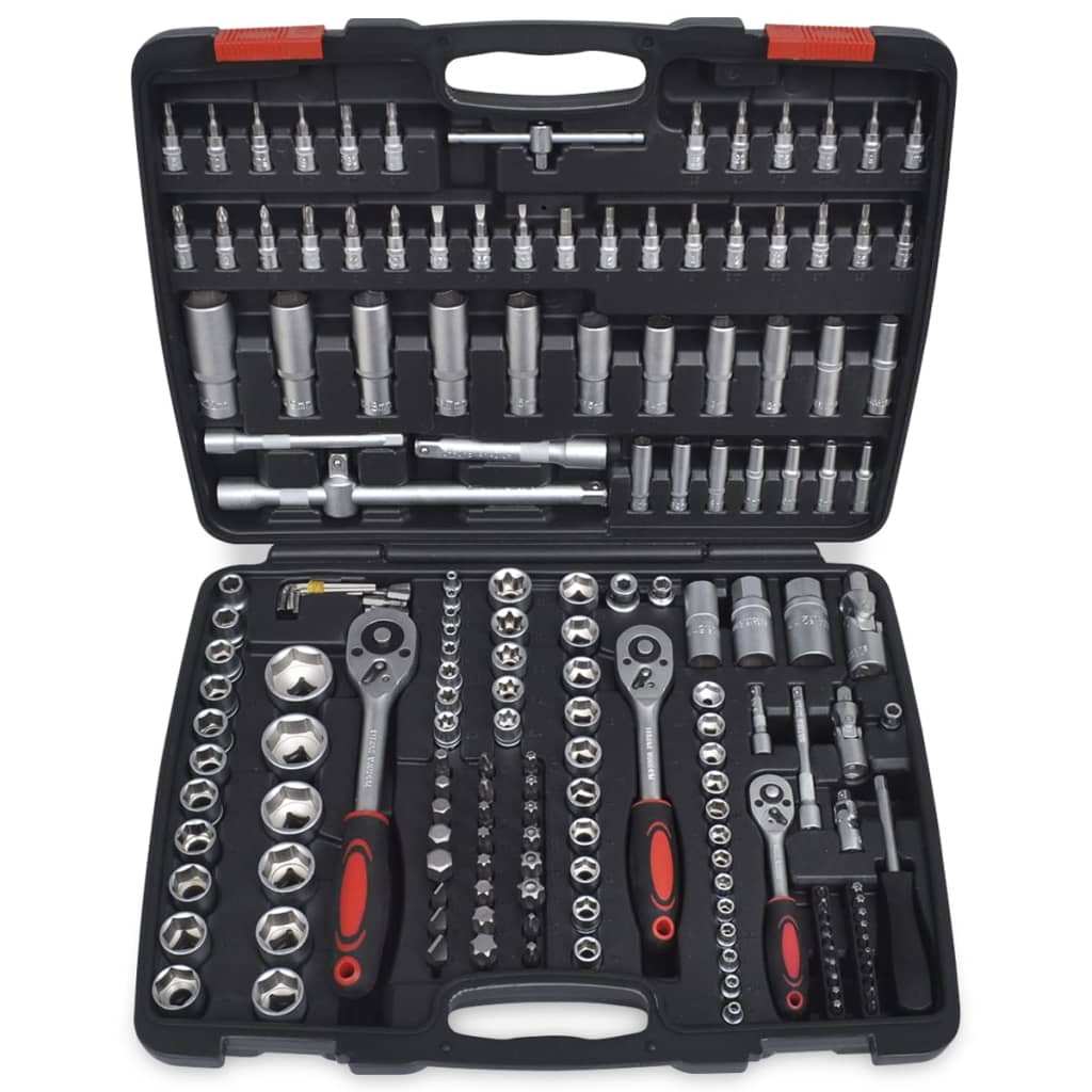Spärrsats 193 delar 1/4" & 3/8" & 1/2" med spärrnyckel - 5