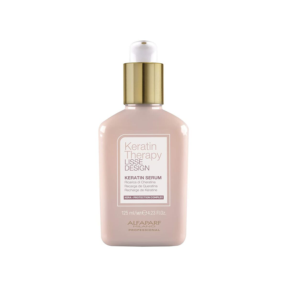 Hårolja Alfaparf Milano Lisse Design Keratin Therapy 100 ml 125 ml Silkeslen effekt Påfyllning