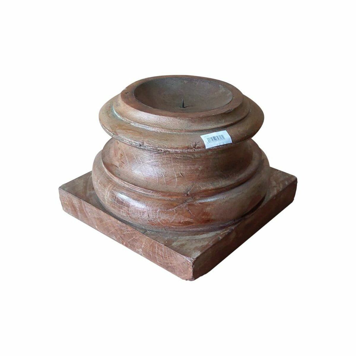 Ljusstake Alexandra House Living Brun Akaciaträ Mangoträ 29 x 20 x 29 cm