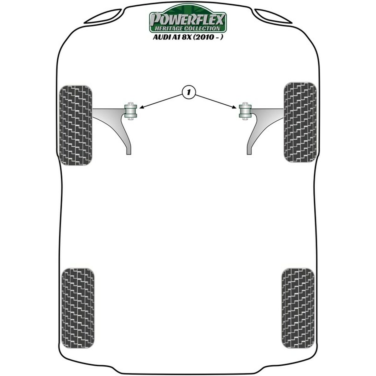 Silentblock Powerflex PFF85-1202 Bakre Chassi - 4