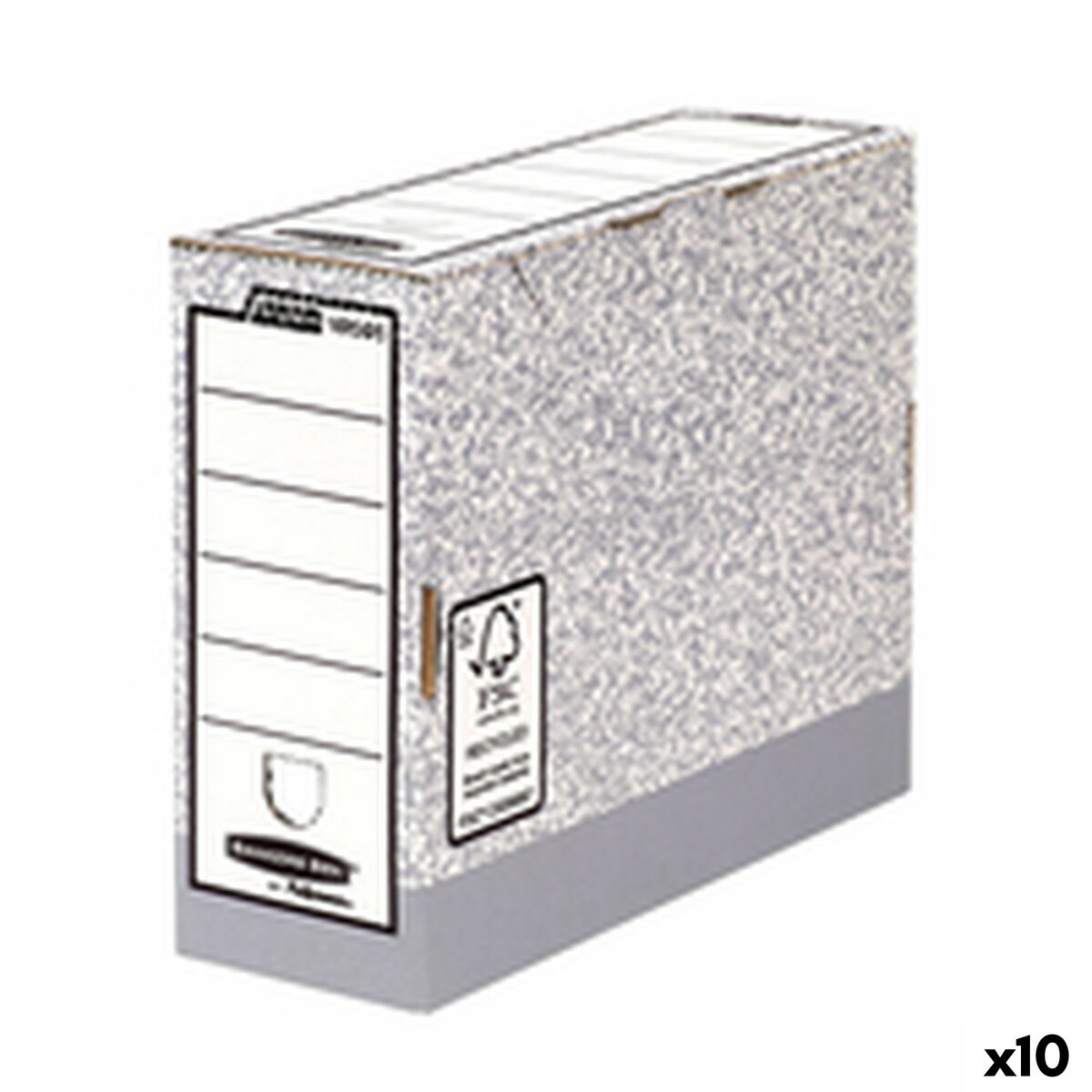 Filbox Fellowes    Grå A4 10 cm 10 antal - 3