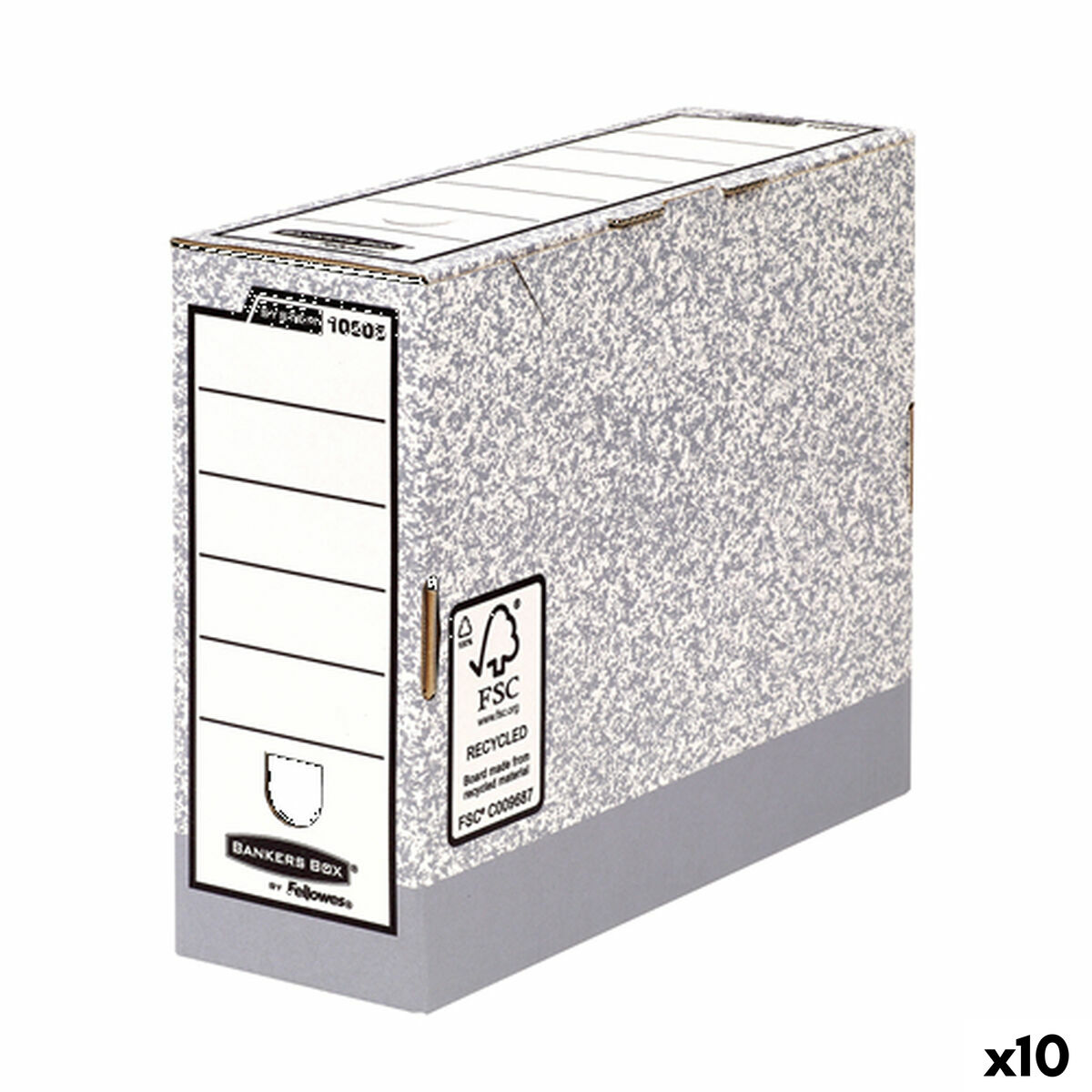 Filbox Fellowes    Grå A4 10 cm 10 antal - 2