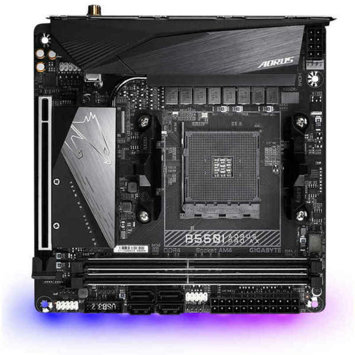 Moderkort Gigabyte B550I AORUS PRO AX AMD B550 AMD AM4