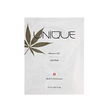 Lindrande ansiktsmask Unique CBD 25 ml 5 antal