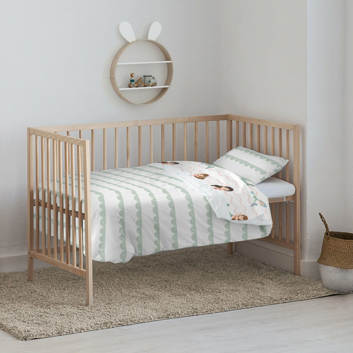 Quiltat täcke för spjälsäng Kids&Cotton Guildo 115 x 145 cm - 2