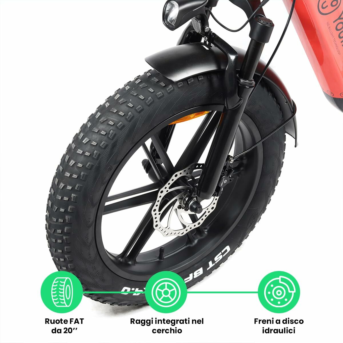 Elcykel Youin BK1716 LUXOR II Korall 250 W - 3