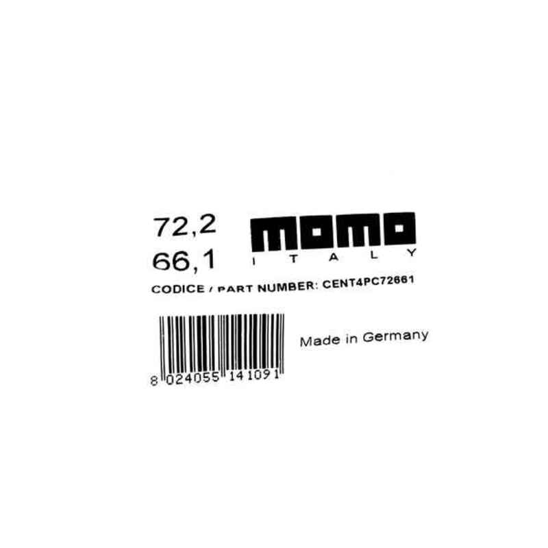 Rim Centring Set Momo MOMCENT4PC72661 CB 72,2 4 uds CB 66,1 - 4