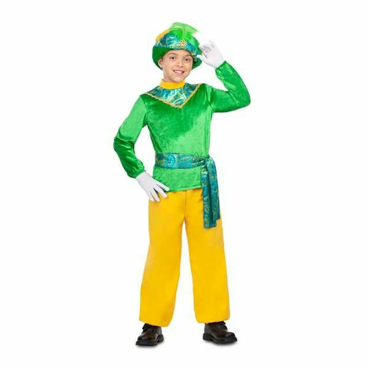 Maskeraddräkt för barn My Other Me Grön Hatt Jacka Byxor - 4