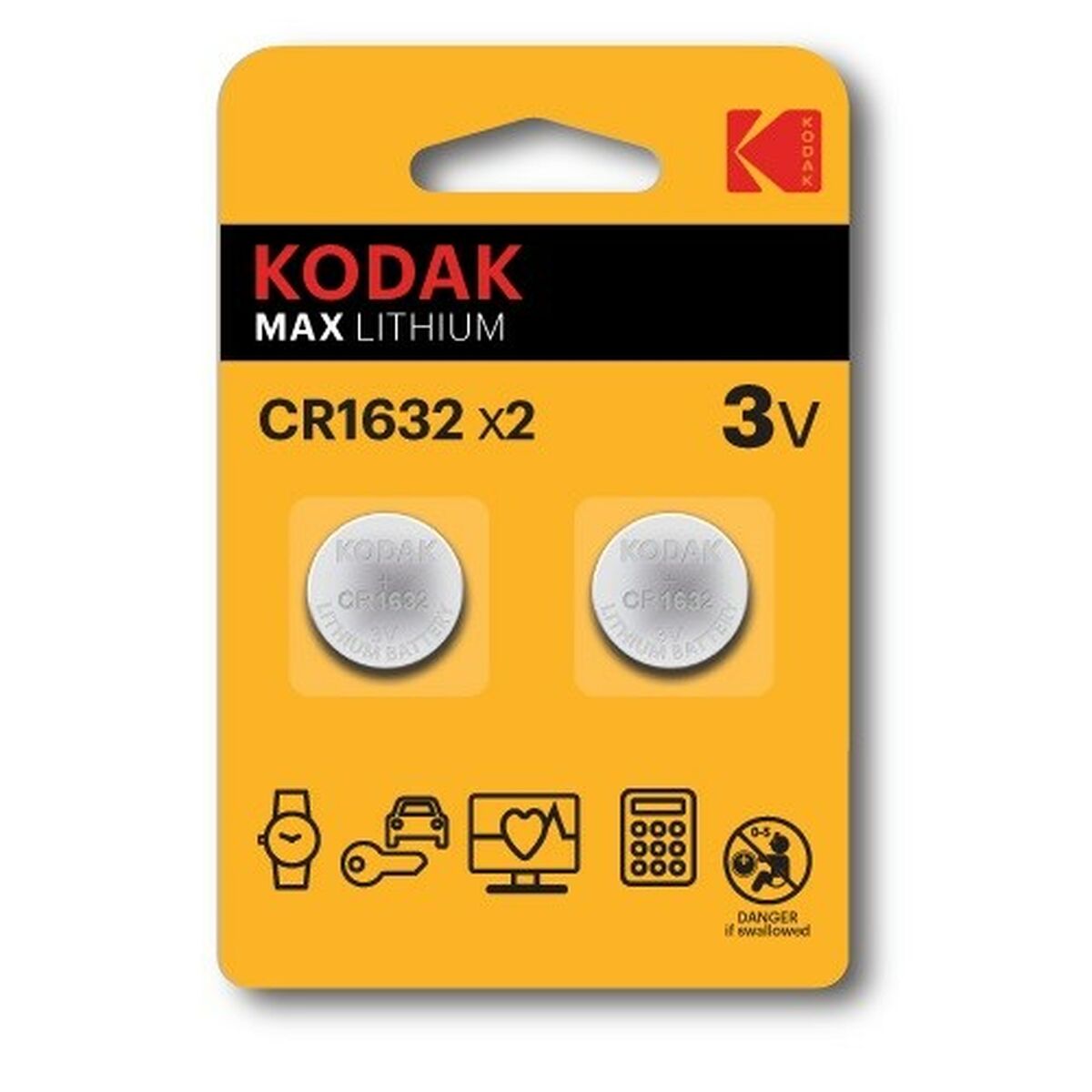 Batterier Kodak CR1632 3 V (2 antal) - 2