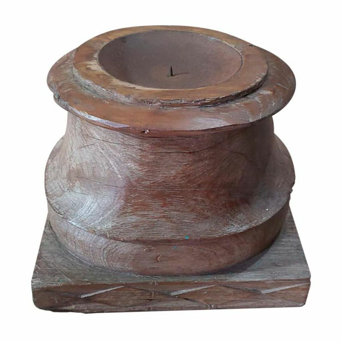 Ljusstake Alexandra House Living Brun Akaciaträ Mangoträ 28 x 23 x 28 cm - 2