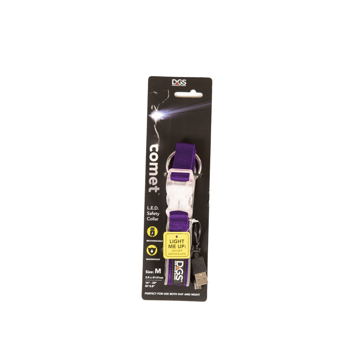 Hundhalsband Dog Gone Smart Purpur 12 Ljus - 3