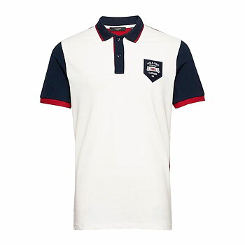 Polotröja kortärmad Herr Jack & Jones Jcodragon Vit