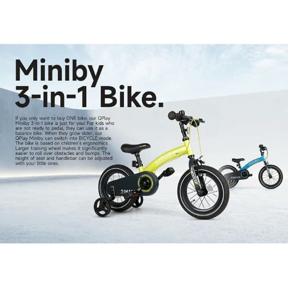 Barncykel Ociotrends Grå - 2