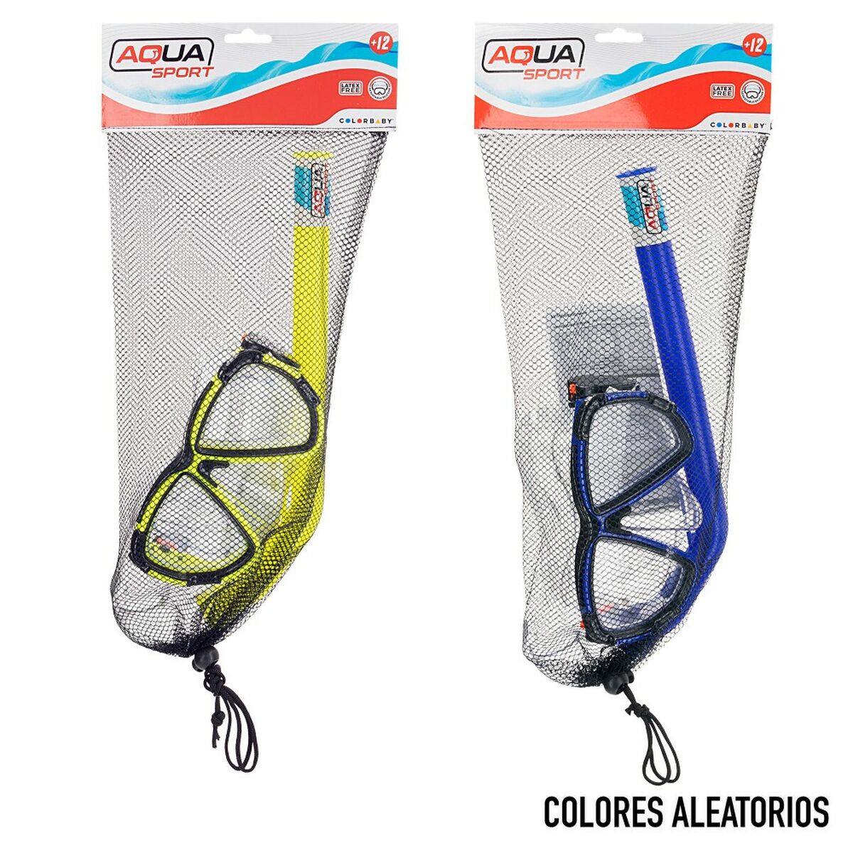 Snorkel och cyklop Colorbaby Aqua Sport Vuxna (6 antal) - 5
