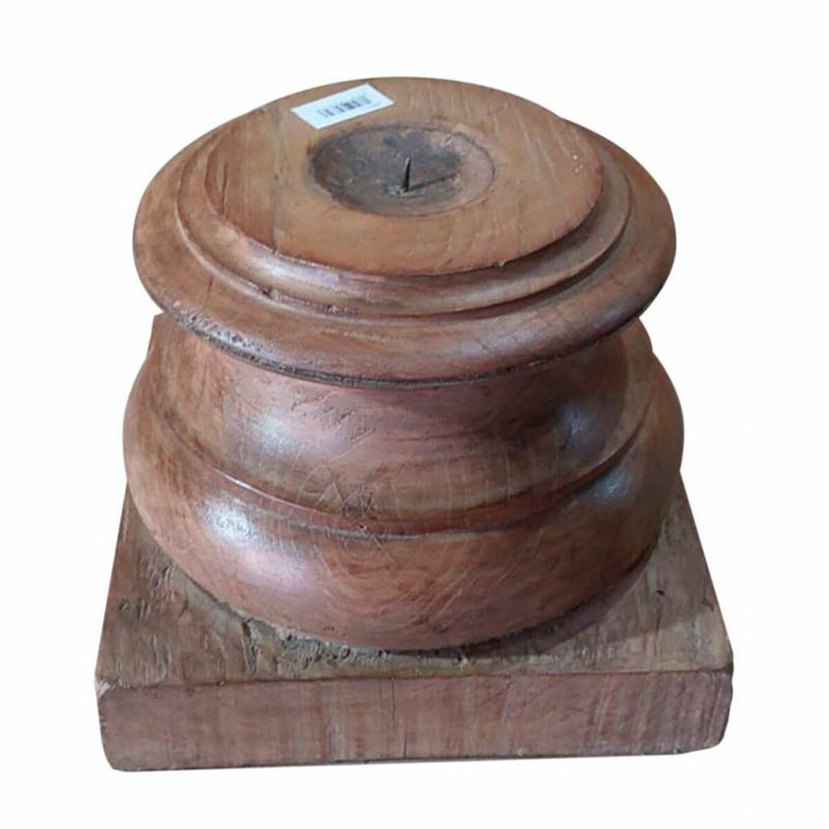 Ljusstake Alexandra House Living Brun Akaciaträ Mangoträ 25 x 21 x 25 cm - 2