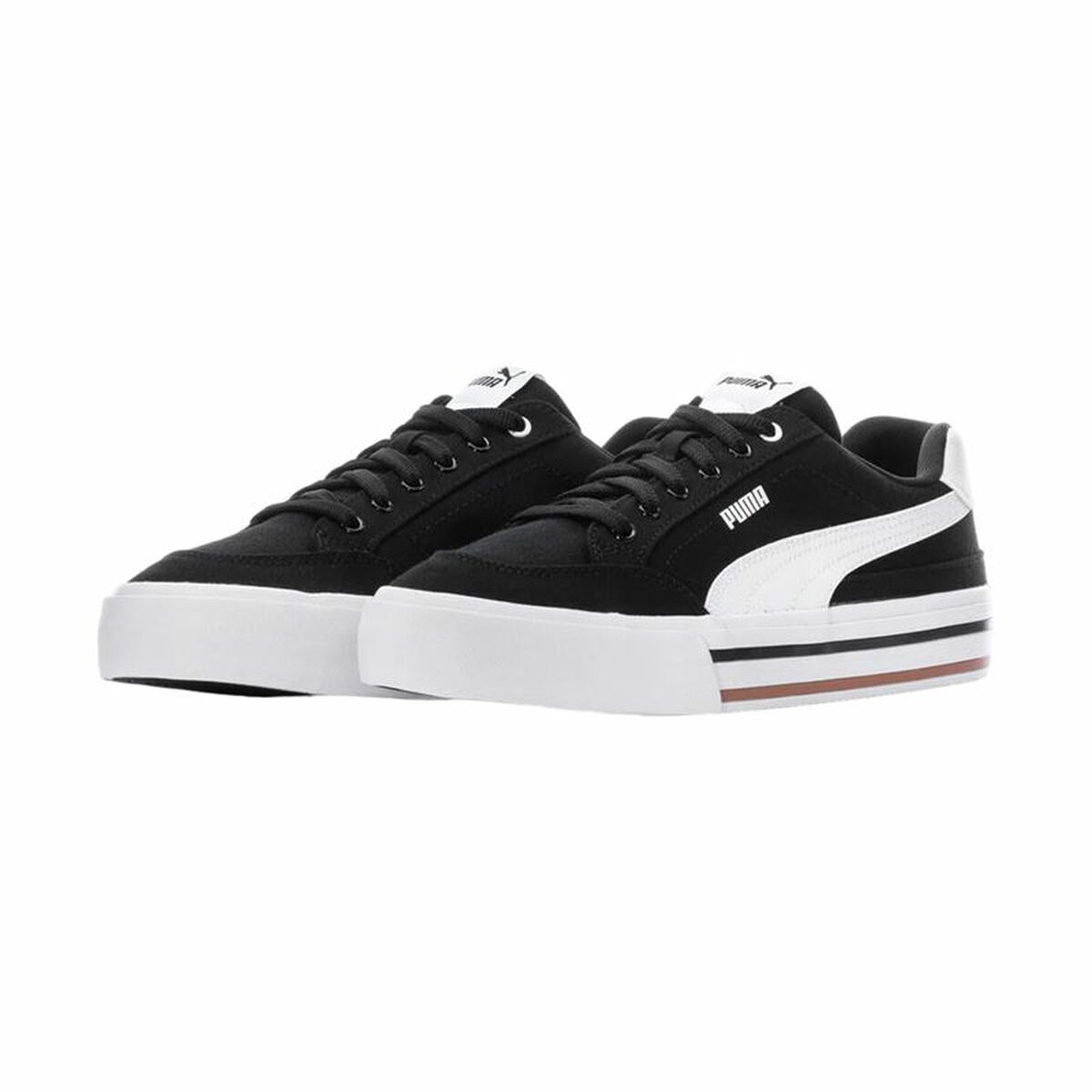 Sportskor Casual Herr Puma Court Classic Vulc Svart - 4