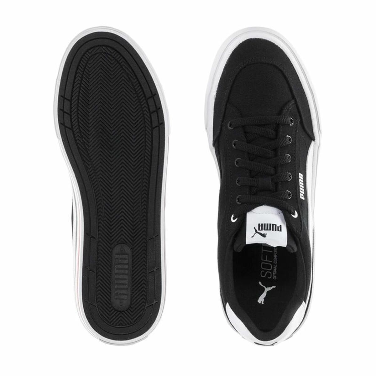Sportskor Casual Herr Puma Court Classic Vulc Svart - 3