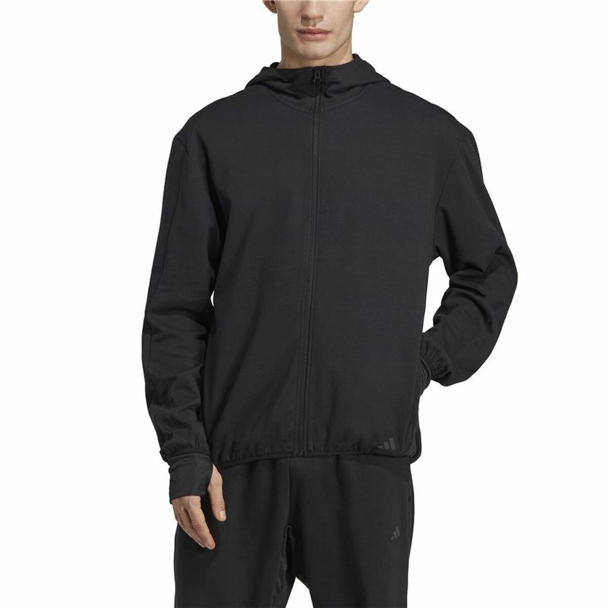 Träningsjacka Herr Adidas Base Svart Vit - 3