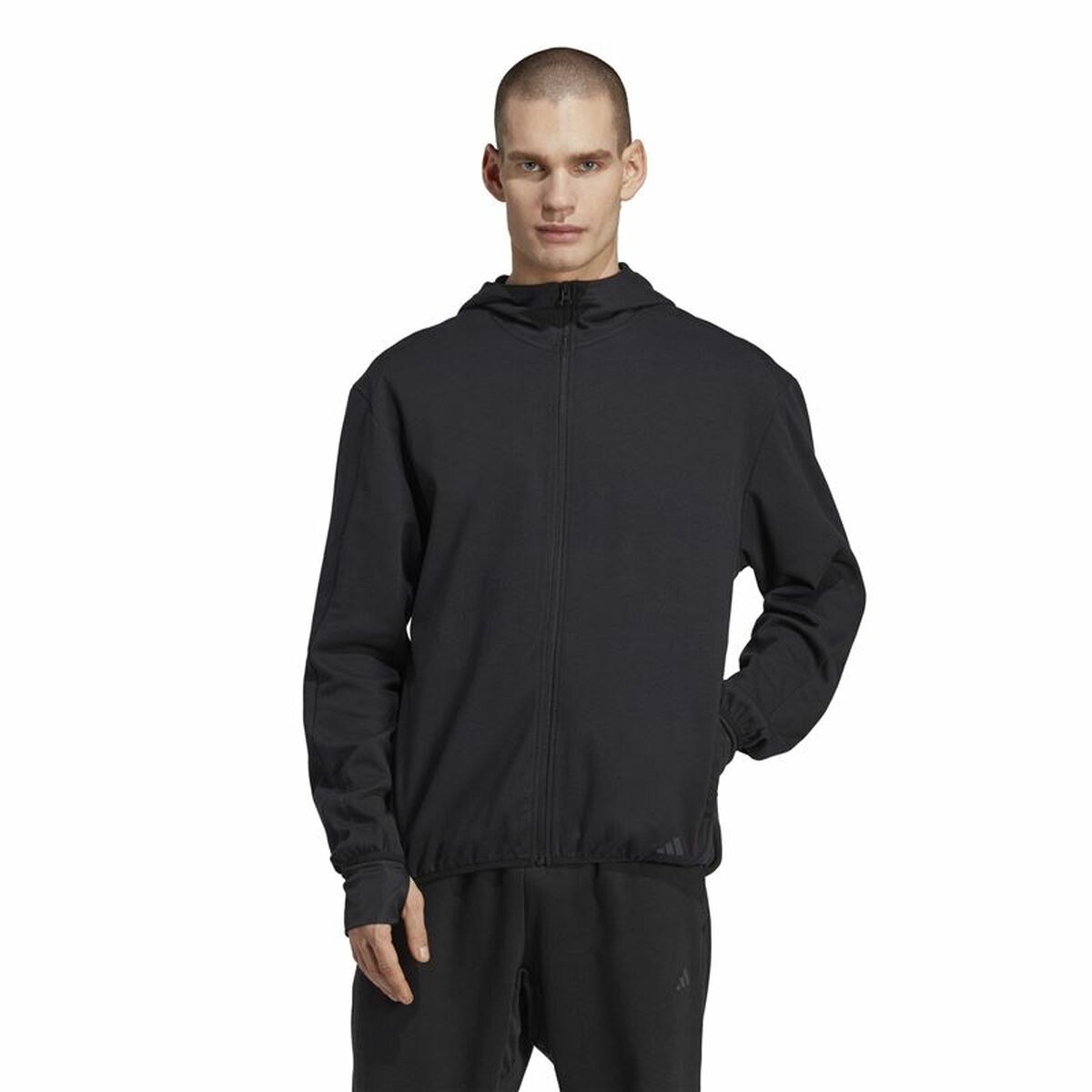 Träningsjacka Herr Adidas Base Svart Vit - 2