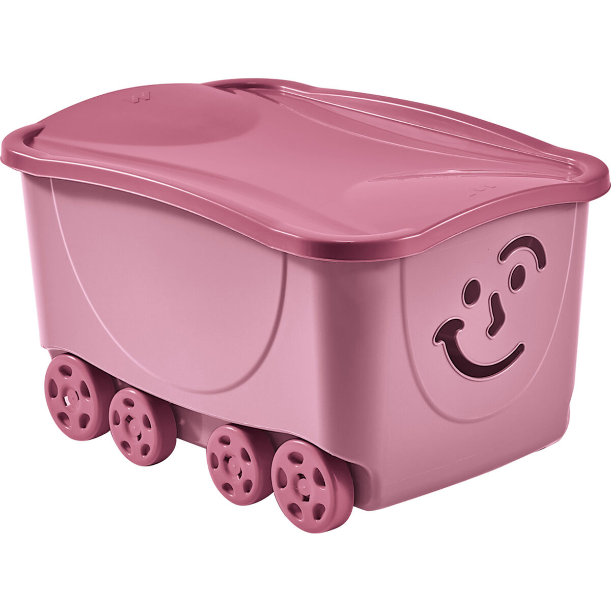 Förvaringslåda med lock Mondex Fancy Smile Med hjul 58 x 39 x 32 cm - 2