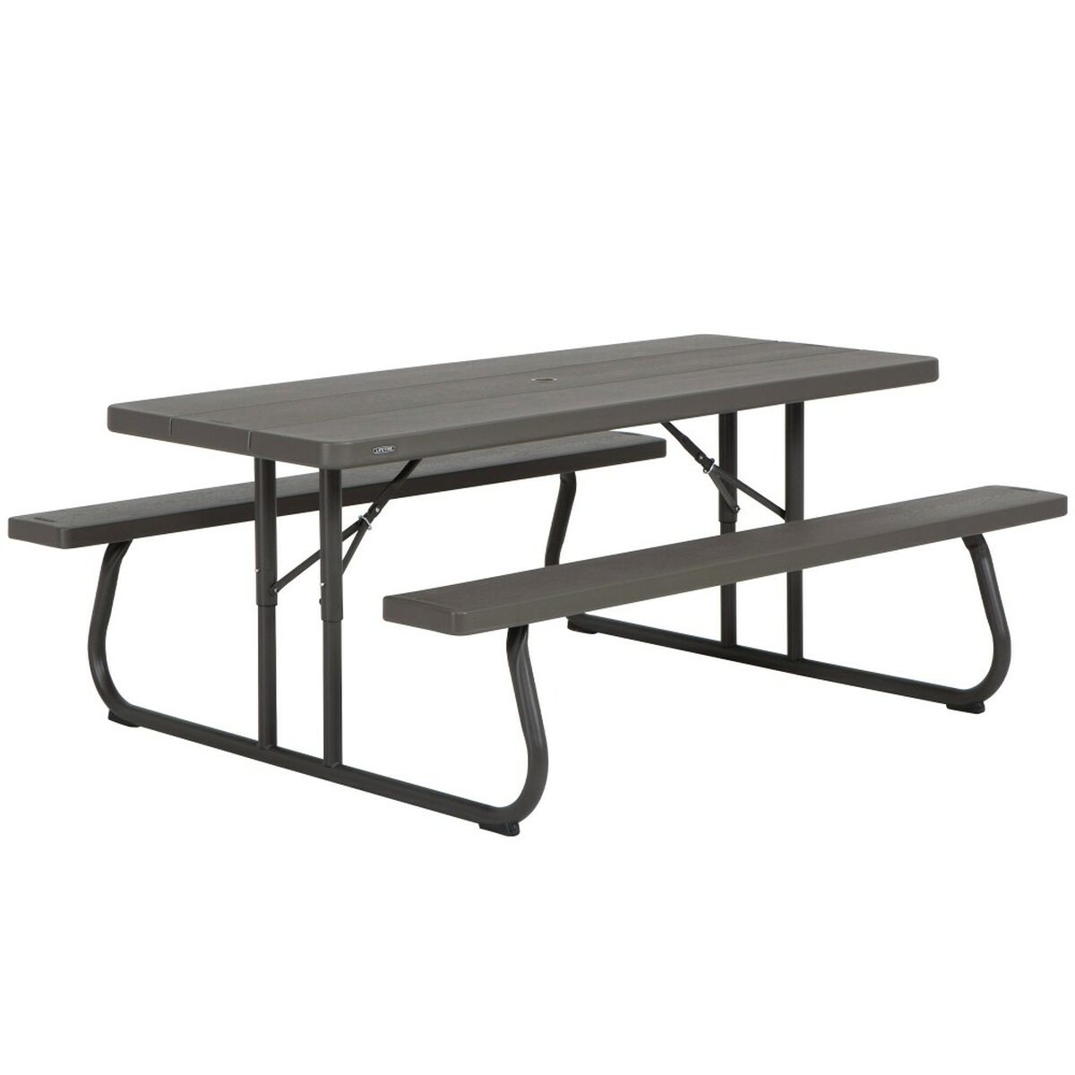 Fällbord Lifetime Trä Brun Picknick Stål Plast 183 x 74 x 145 cm - 7