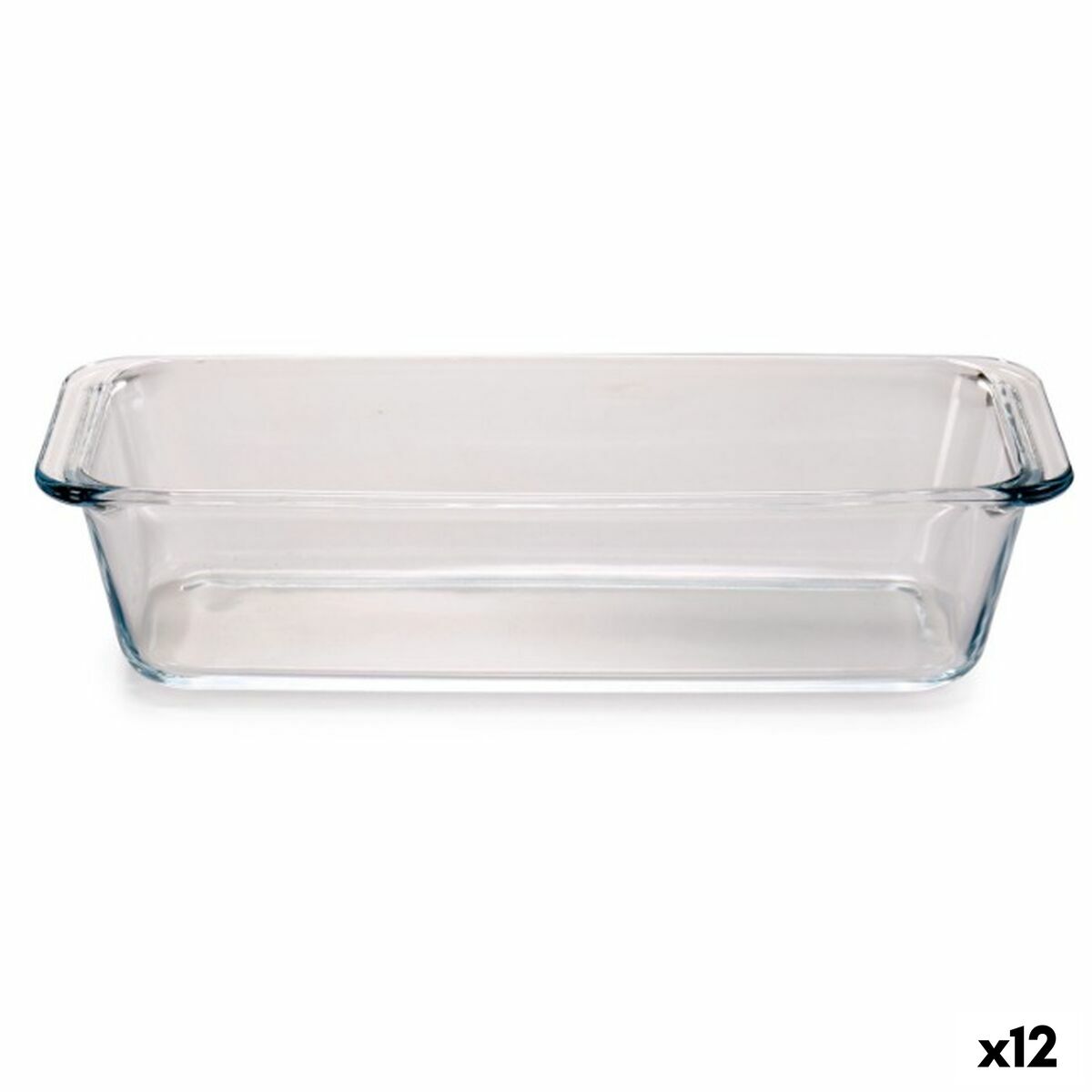 Ugnsplåt Borcam Transparent Borosilikatglas Sockerkaka Med handtag (12 antal) - 3