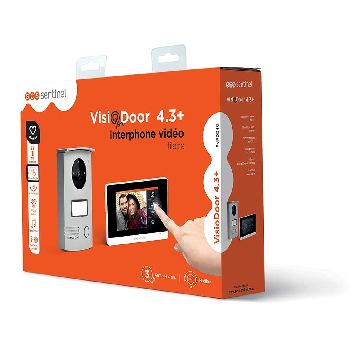 Smart interntelefon med video SCS SENTINEL Visiodoor 4.3 Aluminium - 2