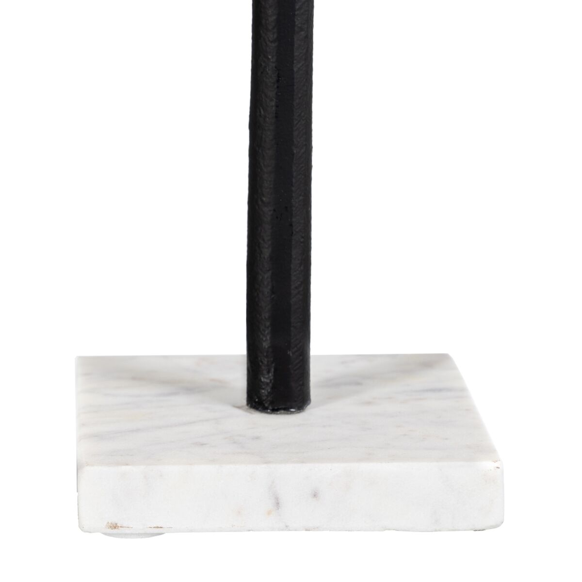 Prydnadsfigur Vit Svart Aluminium Marmor 20 x 10 x 38 cm - 5
