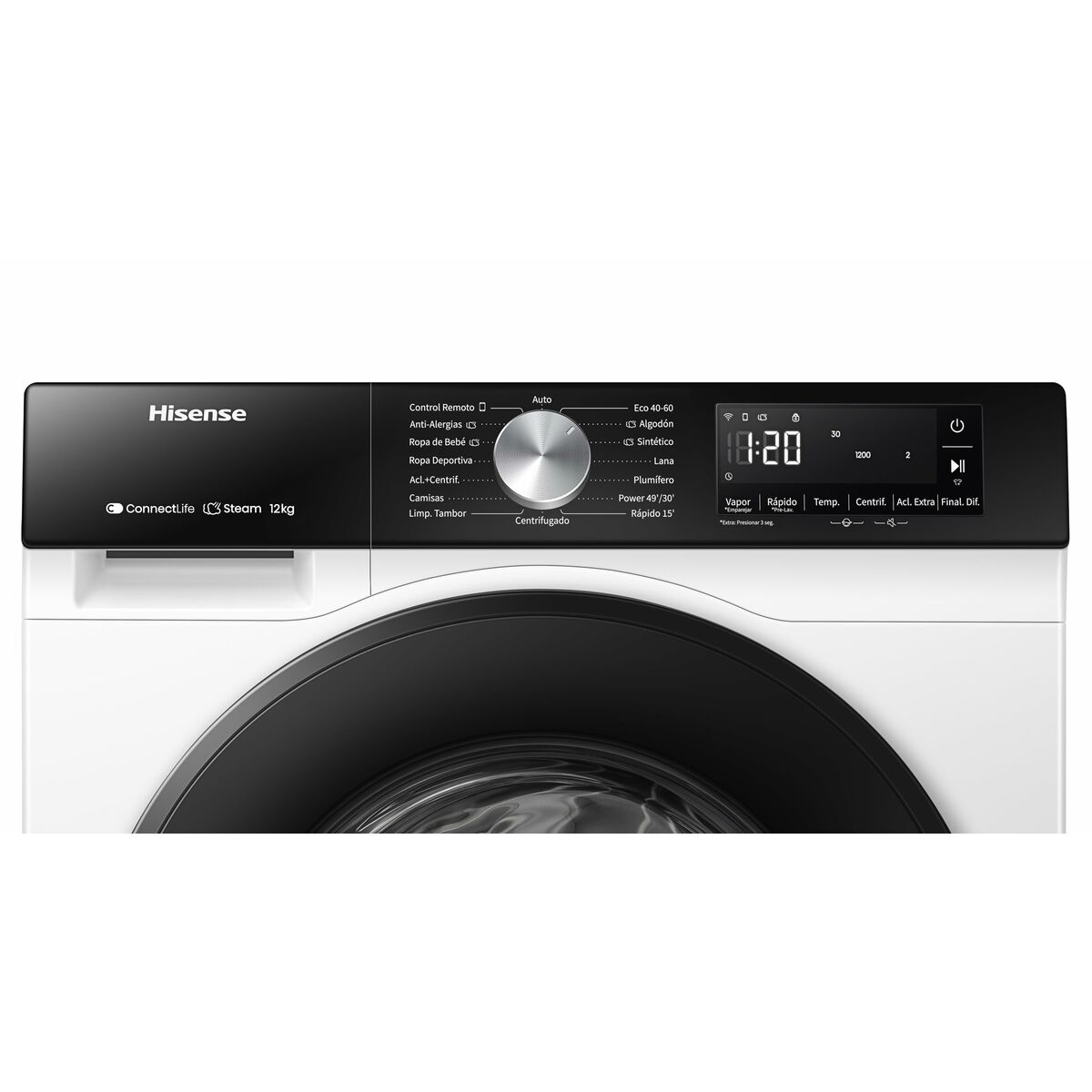 Tvättmaskin Hisense WF3S1243BW3 60 cm 1400 rpm 12 kg - 3