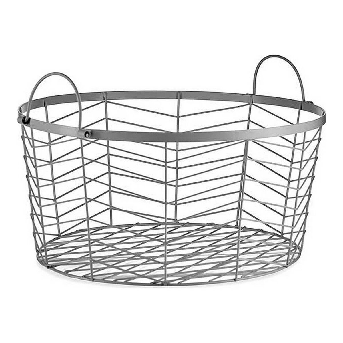 Korgset Gift Decor Silvrig Silver Metall 3 Delar (3 antal) - 8