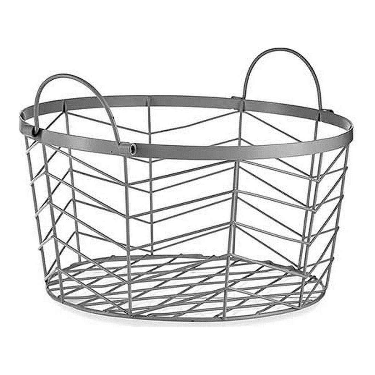 Korgset Gift Decor Silvrig Silver Metall 3 Delar (3 antal) - 7