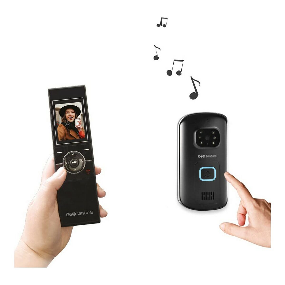 Smart interntelefon med video SCS SENTINEL AirVisio 150 Svart - 5