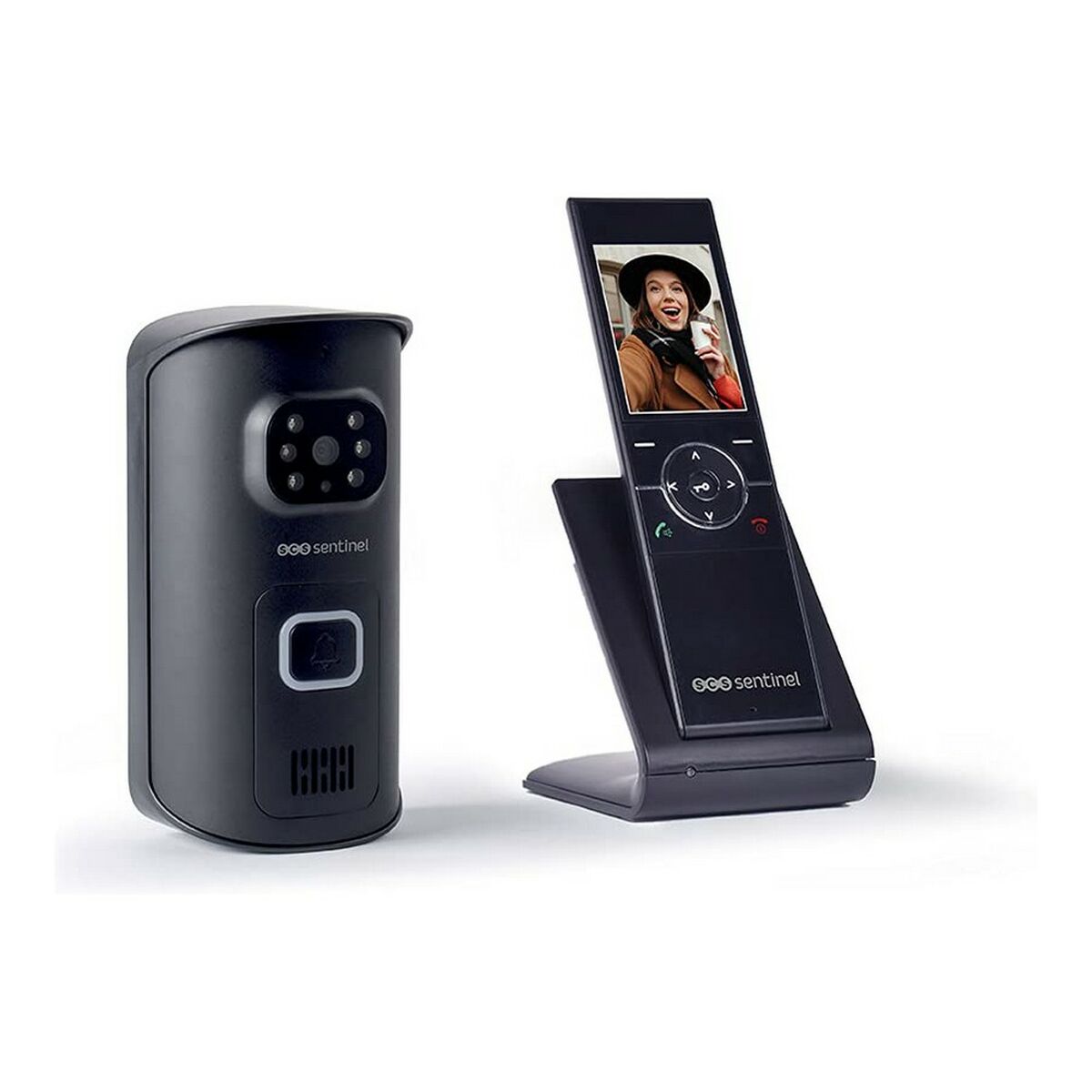 Smart interntelefon med video SCS SENTINEL AirVisio 150 Svart