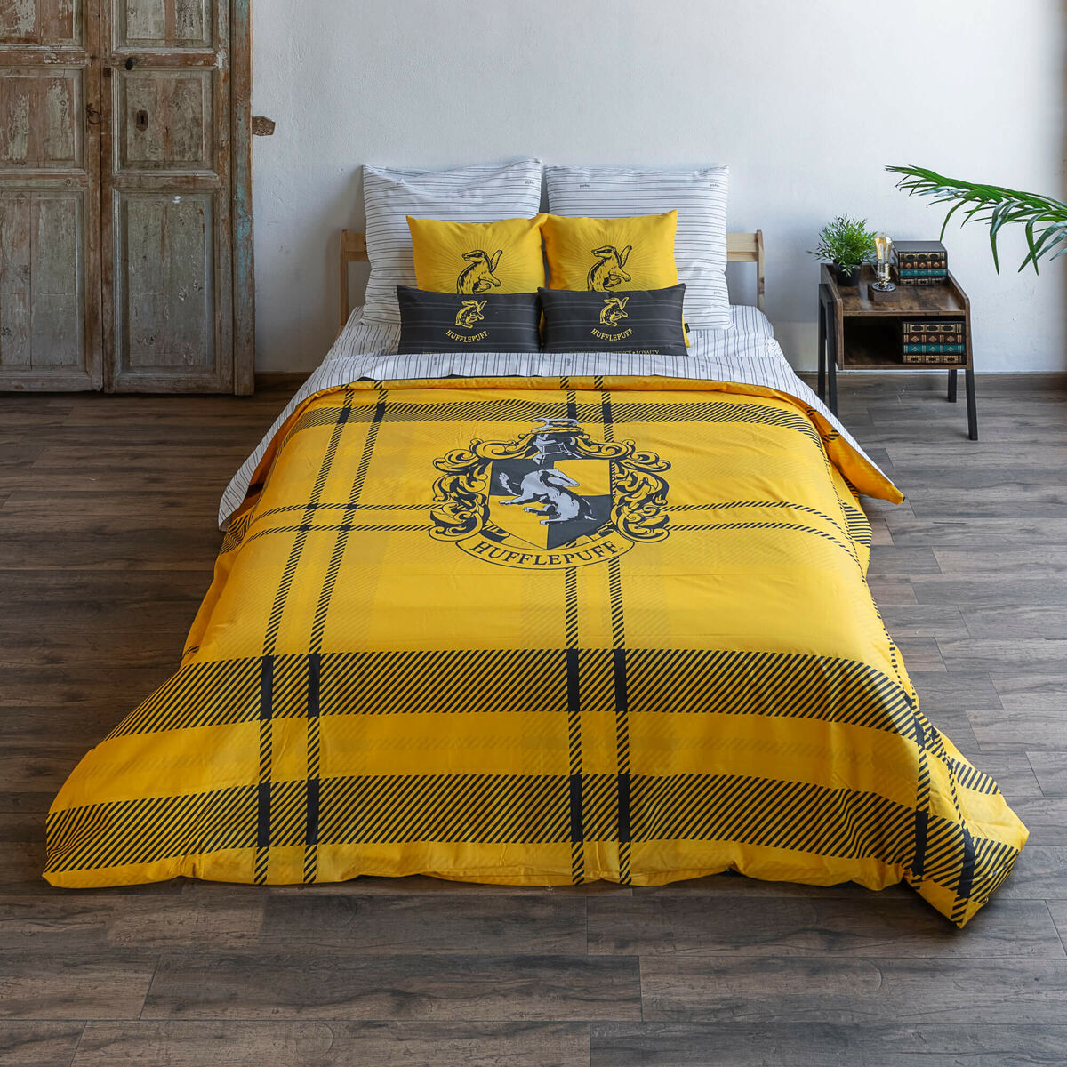 Påslakan Harry Potter Classic Hufflepuff Multicolour 175 Trådar 180 x 220 cm Säng 105 - 3