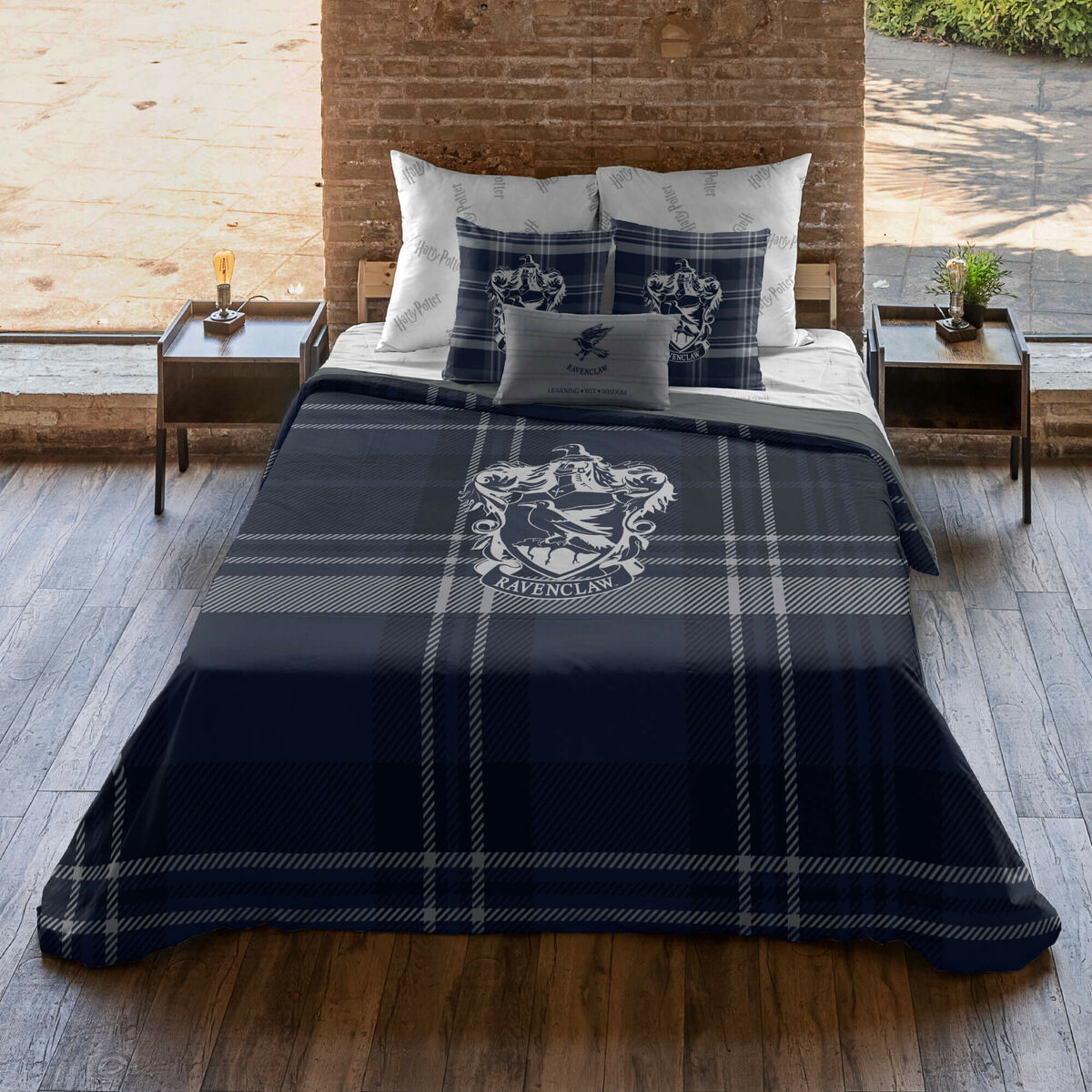 Påslakan Harry Potter Classic Ravenclaw Multicolour 175 Trådar 260 x 240 cm Säng 180 - 3