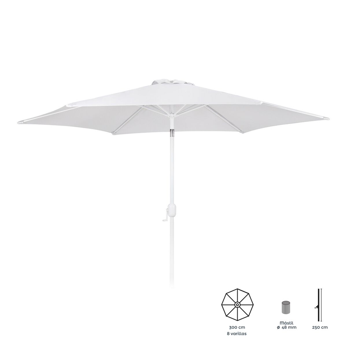 Naperny? Alba Vit Aluminium 300 x 300 x 250 cm - 2